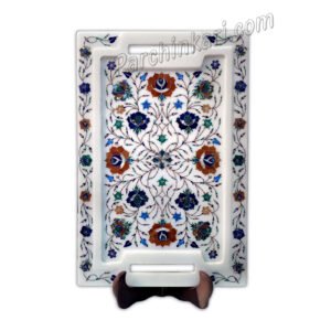 Marble Tray with Handle Holder