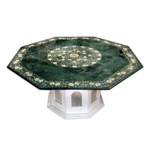 Pietredura Table Top in Green Marble