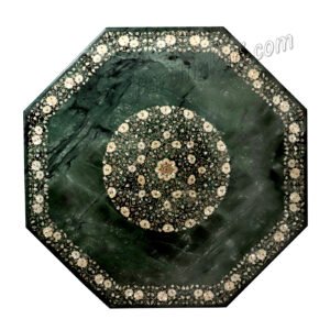 Pietredura Table Top in Green Marble