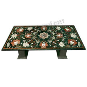 Dinner Table Top in Marble Green