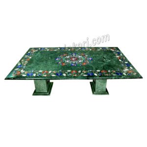 Marble Dinning Table in Green Color