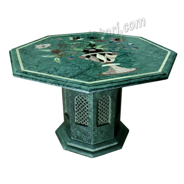 Indian Green Marble Table Top