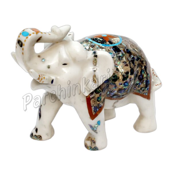 MOP Elephant Figure with Trunk up