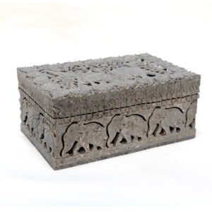 Marble Jali Boxes with Elephant Design 