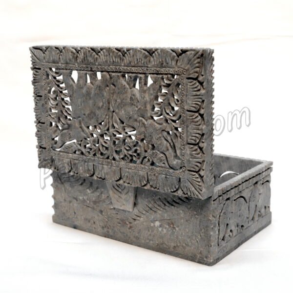 Marble Jali Boxes with Elephant Design 