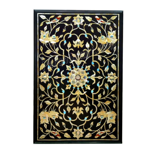 MOP Design Table Top in Black Marble