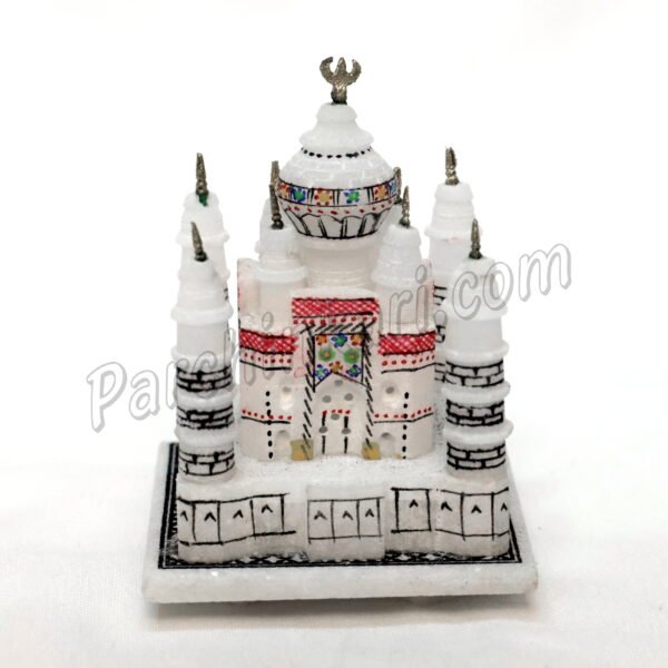 Taj Mahal Model in White Marble for Gifts