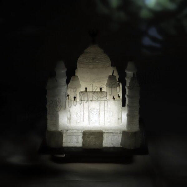 Taj Mahal Model in White Marble for Gifts