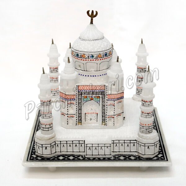 Alabaster Taj Mahal in White Marble