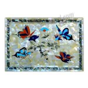 MOP Tray with Butterfly Design