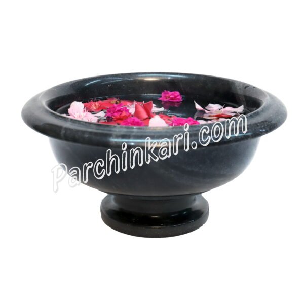Black Marble Bowl or Black Marble Fruit Bowl